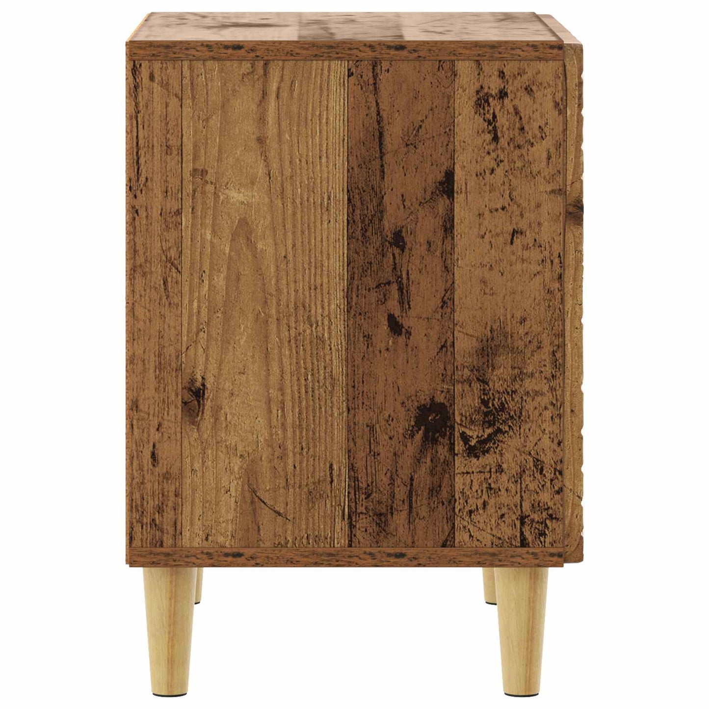 Bedside Table Old Wood 43 x 34.5 x 50 cm Engineered Wood