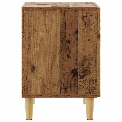 Bedside Table Old Wood 43 x 34.5 x 50 cm Engineered Wood