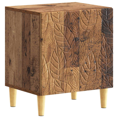 Bedside Table 2 pcs Old Wood 43 x 34.5 x 50 cm Engineered Wood