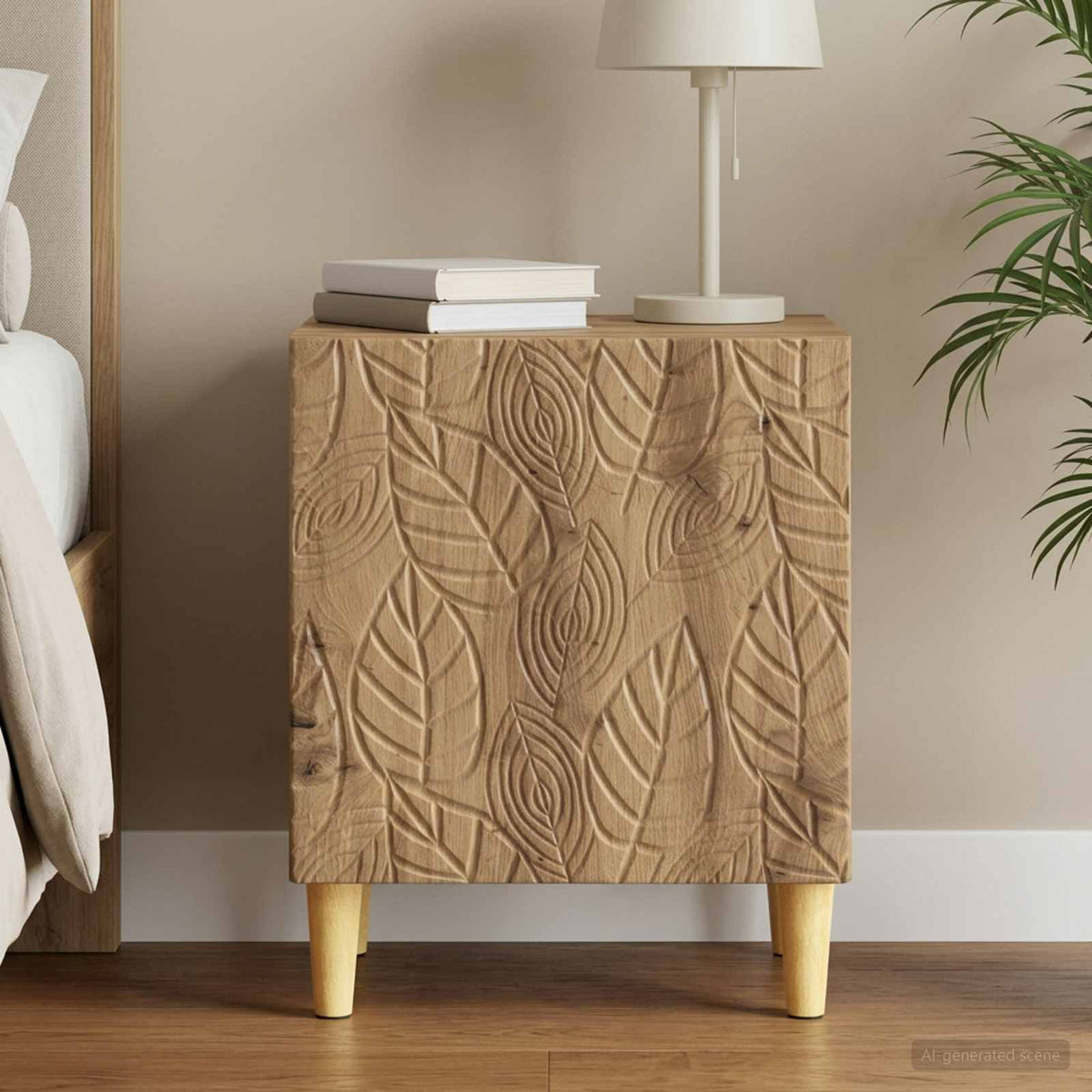 Bedside Table Artisan Oak 43 x 34.5 x 50 cm Engineered Wood