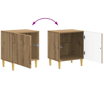 Bedside Table Artisan Oak 43 x 34.5 x 50 cm Engineered Wood