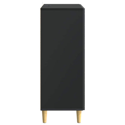 Sideboard Black 66 x 34.5 x 90 cm Engineered Wood