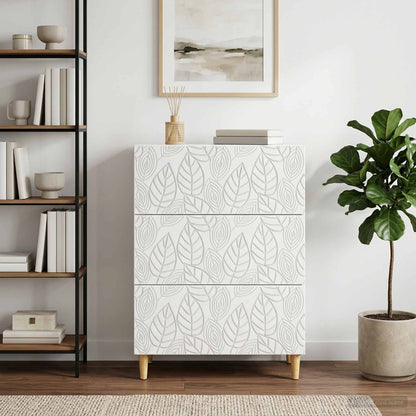 Drawer Cabinet White 66 x 34.5 x 90 cm Engineered Wood