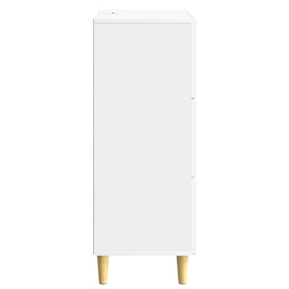 Drawer Cabinet White 66 x 34.5 x 90 cm Engineered Wood