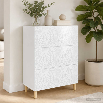 Drawer Cabinet High Gloss White 66 x 34.5 x 90 cm