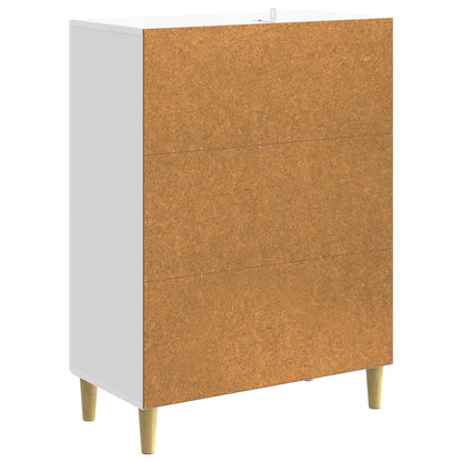 Drawer Cabinet High Gloss White 66 x 34.5 x 90 cm