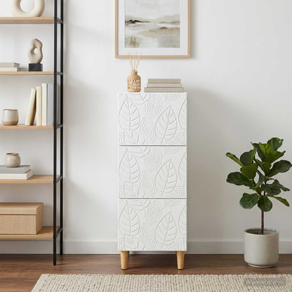 Drawer Cabinet 33 x 34.5 x 90 cm Engineered Wood White