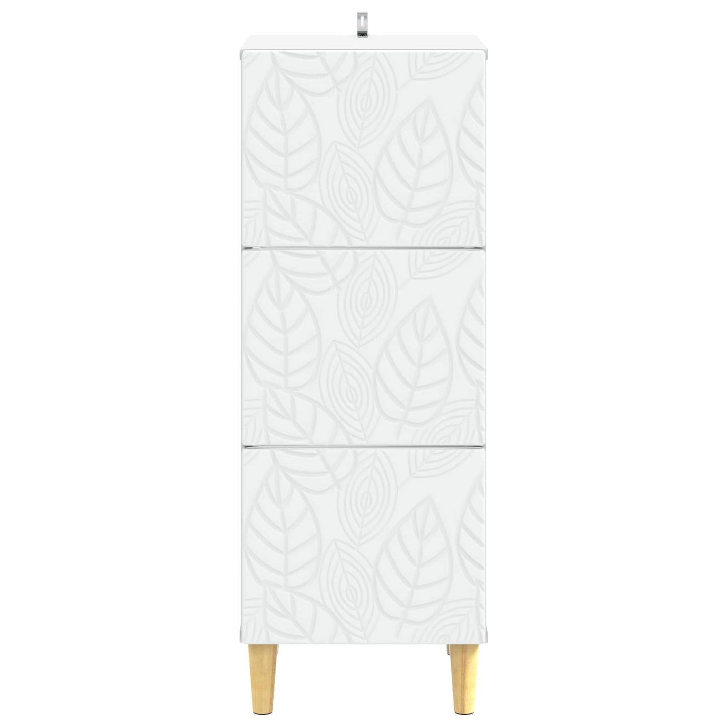 Drawer Cabinet White 33 x 34.5 x 90 cm Engineered Wood