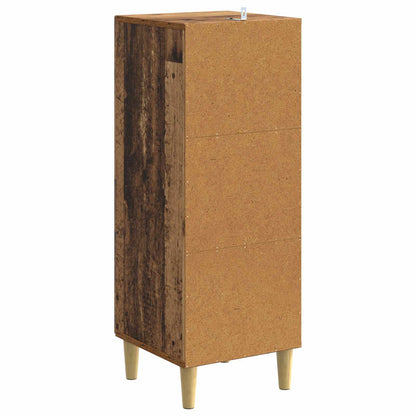 Drawer Cabinet Old Wood 33 x 34.5 x 90 cm Engineered Wood