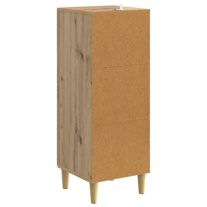 Drawer Cabinet Artisan Oak 33 x 34.5 x 90 cm Engineered Wood