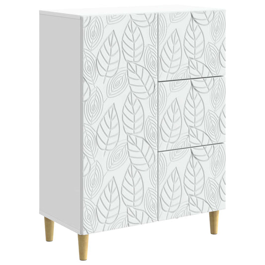 Sideboard White 66 x 34.5 x 90 cm Engineered Wood