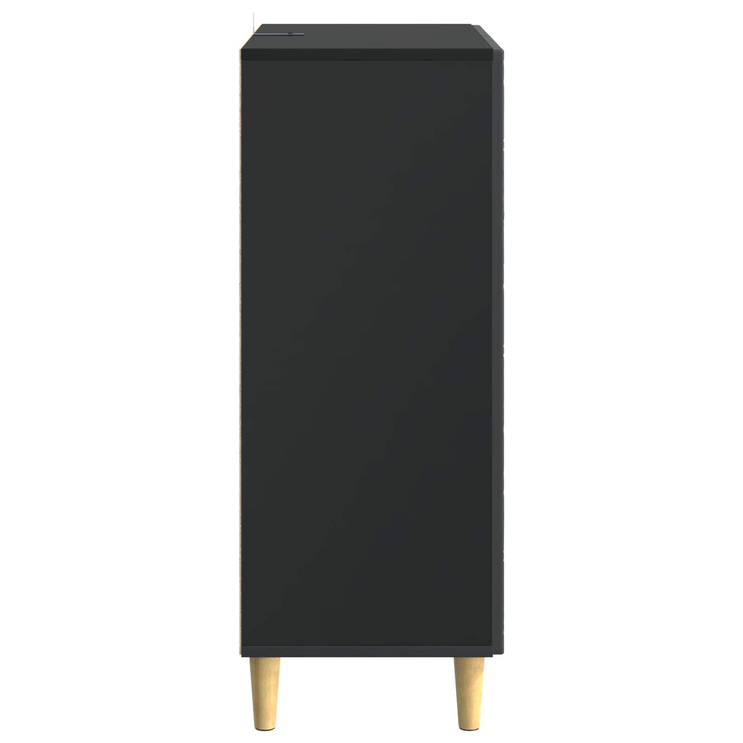 Sideboard Black 66 x 34.5 x 90 cm Engineered Wood