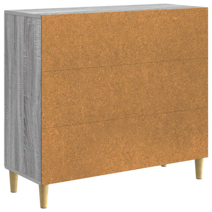 Sideboard Grey Sonoma 89 x 34.5 x 80 cm Engineered Wood
