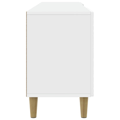 TV Cabinet 102 x 34.5 x 50 cm White Engineered Wood