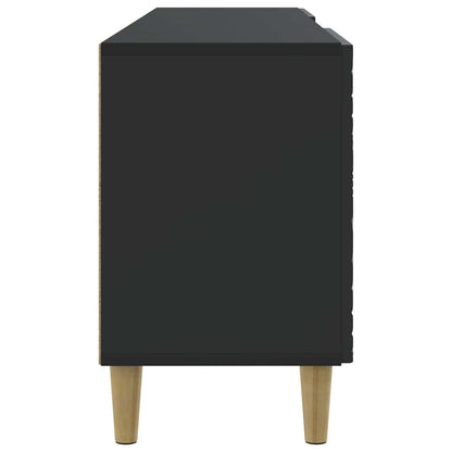 TV Cabinet 102 x 34.5 x 50 cm Black Engineered Wood