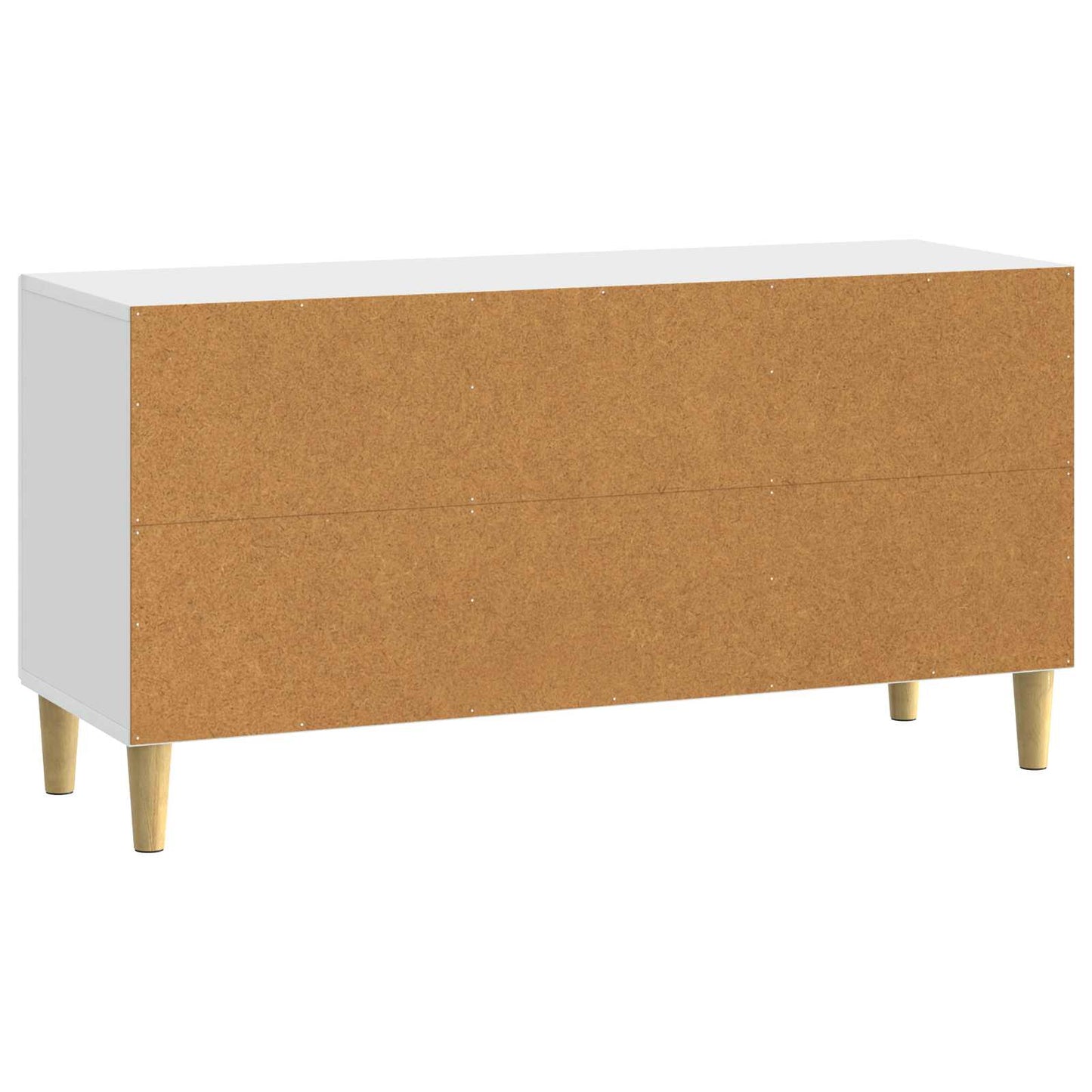 TV Cabinet 99 x 34.5 x 50 cm High Gloss White Engineered Wood