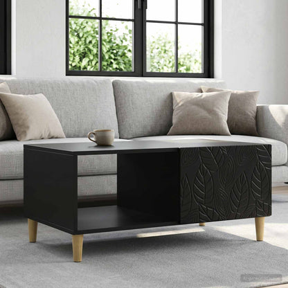 Coffee Table Black 90 x 50 x 40 cm Engineered Wood