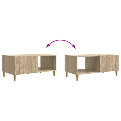 Coffee Table Sonoma Oak 90 x 50 x 40 cm Engineered Wood