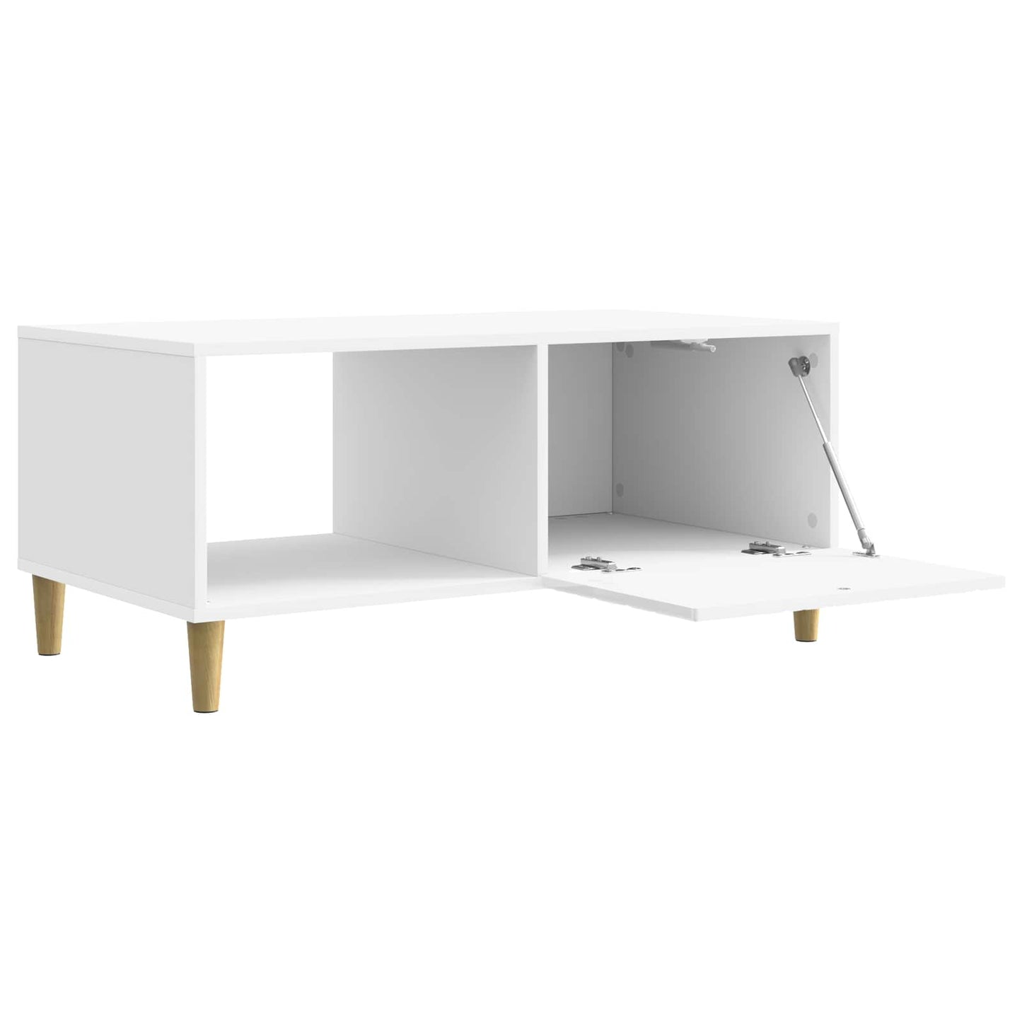 Coffee Table High Gloss White 90 x 50 x 40 cm Engineered Wood
