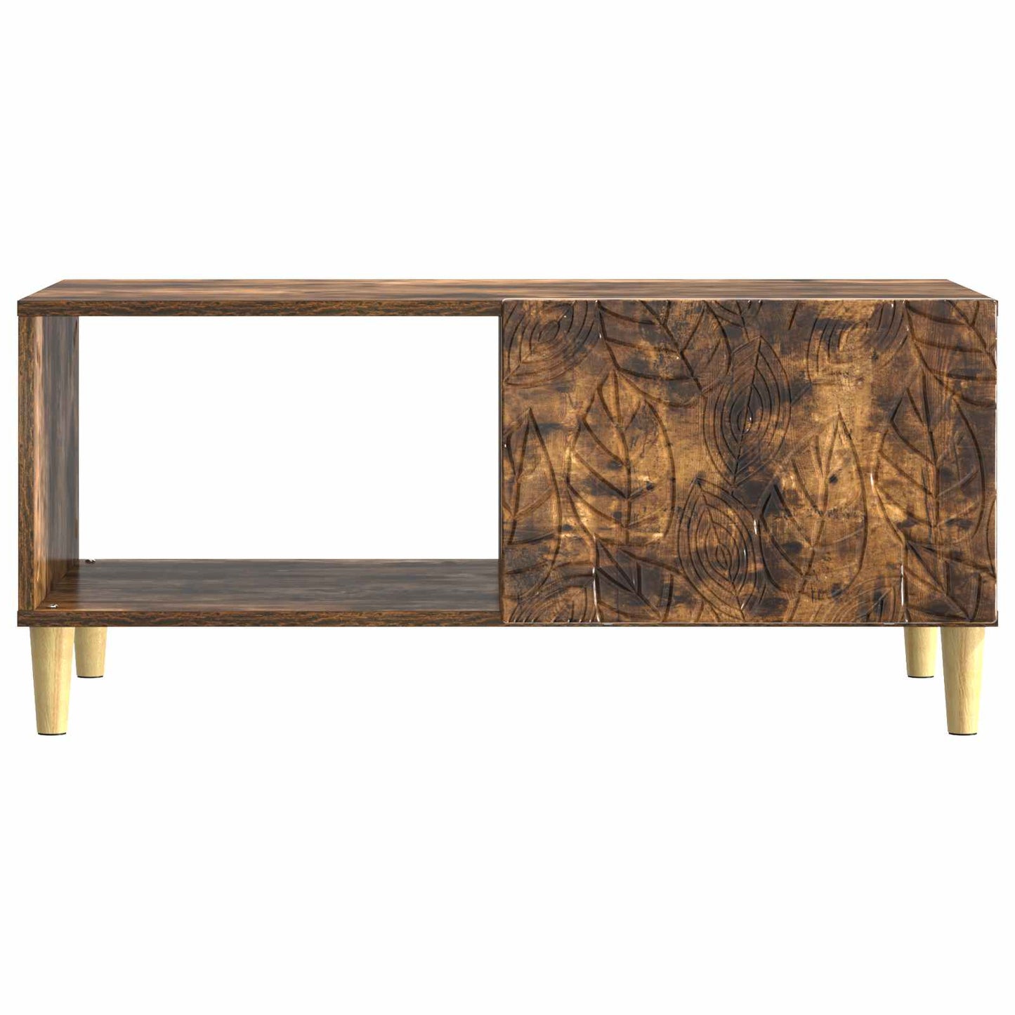 Coffee Table Smoked Oak 90 x 50 x 40 cm Engineered Wood