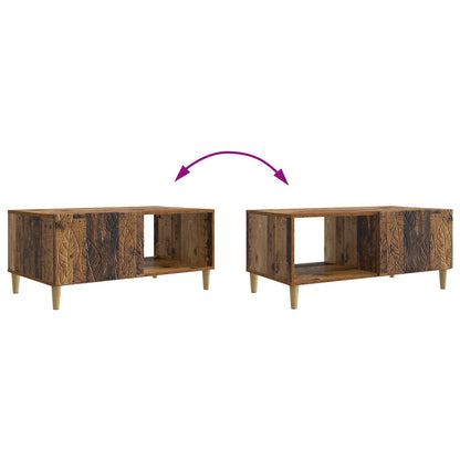 Coffee Table Old Wood 90 x 50 x 40 cm Engineered Wood