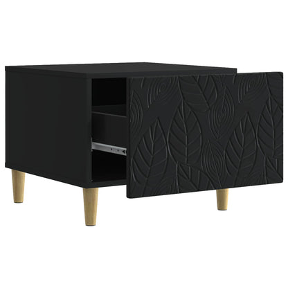 Coffee Table Black 50 x 49 x 40 cm Engineered Wood