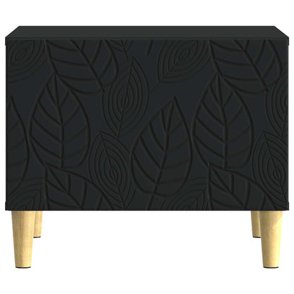 Coffee Table Black 50 x 49 x 40 cm Engineered Wood