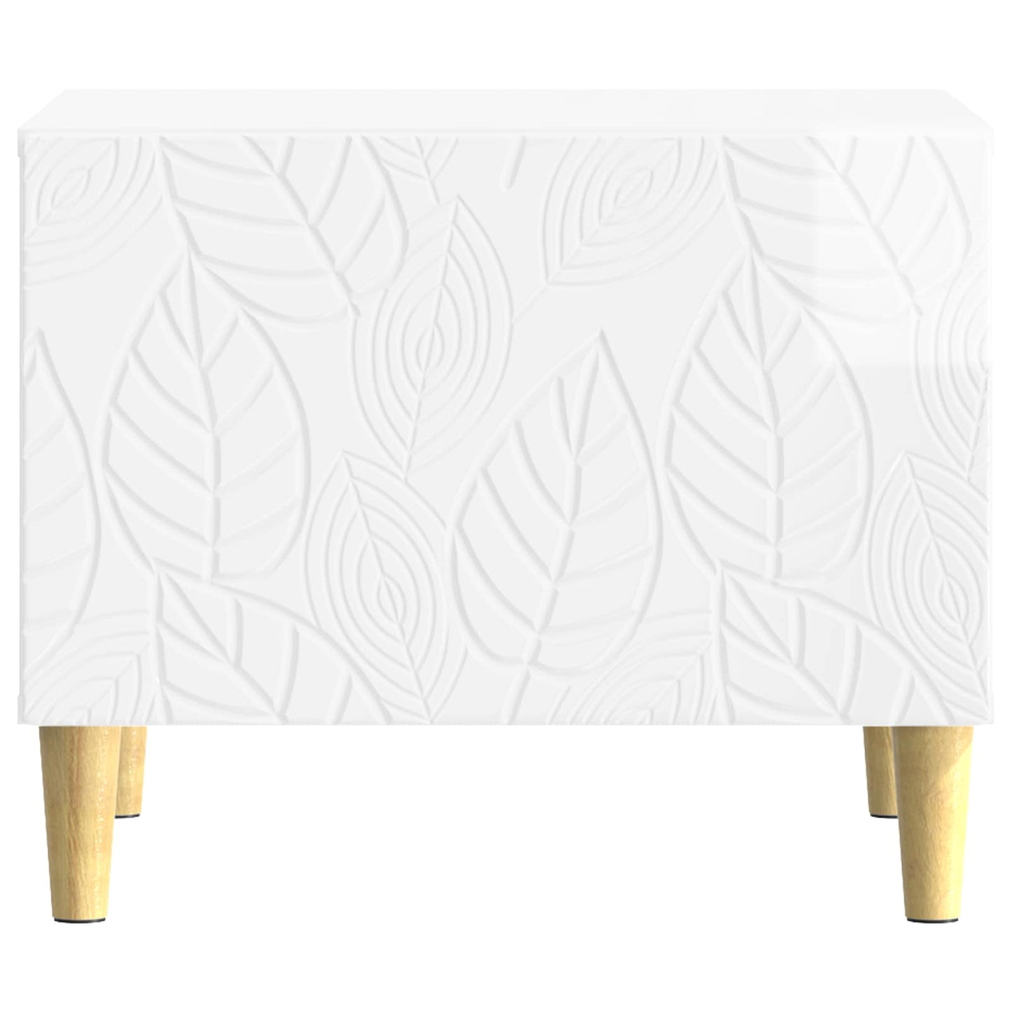 Coffee Table High Gloss White 50 x 49 x 40 cm Engineered Wood