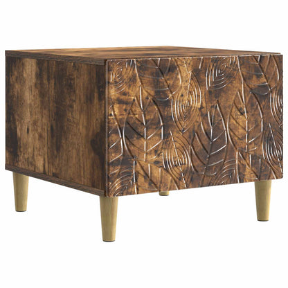 Coffee Table Smoked Oak 50 x 49 x 40 cm Engineered Wood