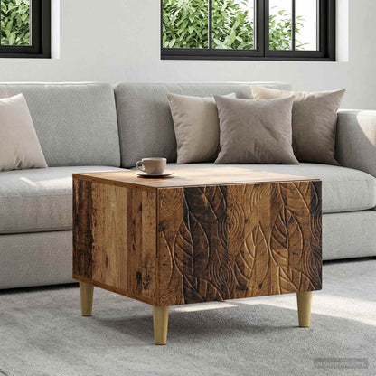 Coffee Table Old Wood 50 x 49 x 40 cm Engineered Wood