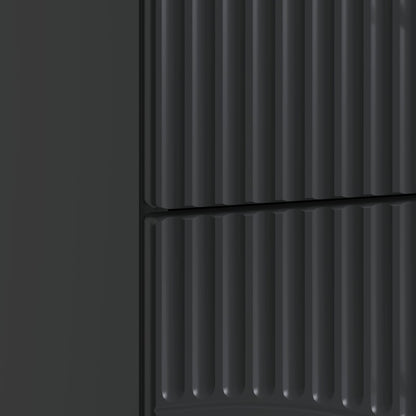 Bedside Cabinet Black 43 x 34.5 x 44.5 cm Engineered Wood
