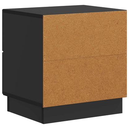 Bedside Cabinet Black 43 x 34.5 x 44.5 cm Engineered Wood