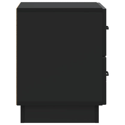 Bedside Cabinet Black 43 x 34.5 x 44.5 cm Engineered Wood
