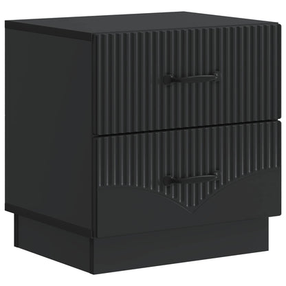 Bedside Cabinet 2 pcs Black 43 x 34.5 x 44.5 cm Engineered Wood