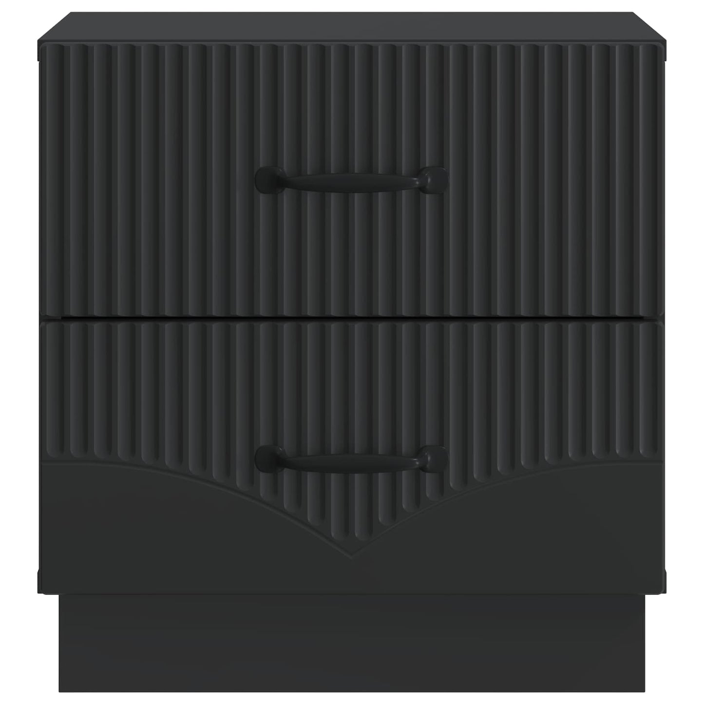 Bedside Cabinet 2 pcs Black 43 x 34.5 x 44.5 cm Engineered Wood