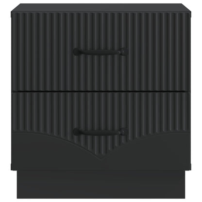 Bedside Cabinet 2 pcs Black 43 x 34.5 x 44.5 cm Engineered Wood