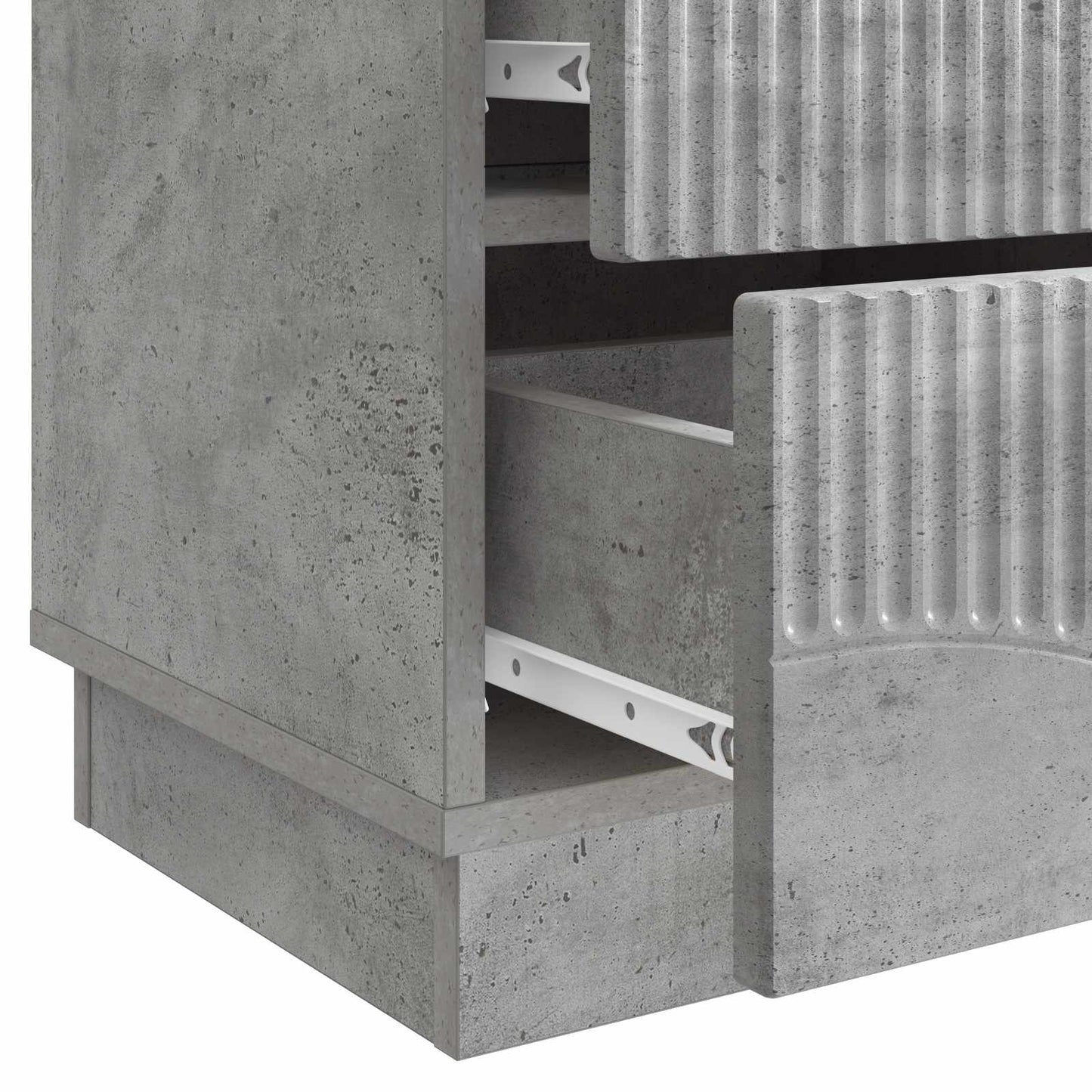 Bedside Cabinet with Drawer Concrete Grey 43 x 34.5 x 44.5 cm
