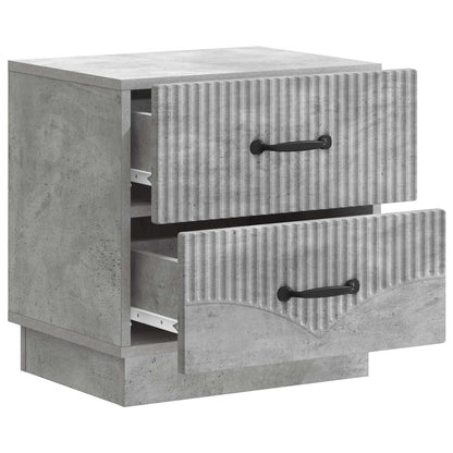 Bedside Cabinet with Drawer Concrete Grey 43 x 34.5 x 44.5 cm