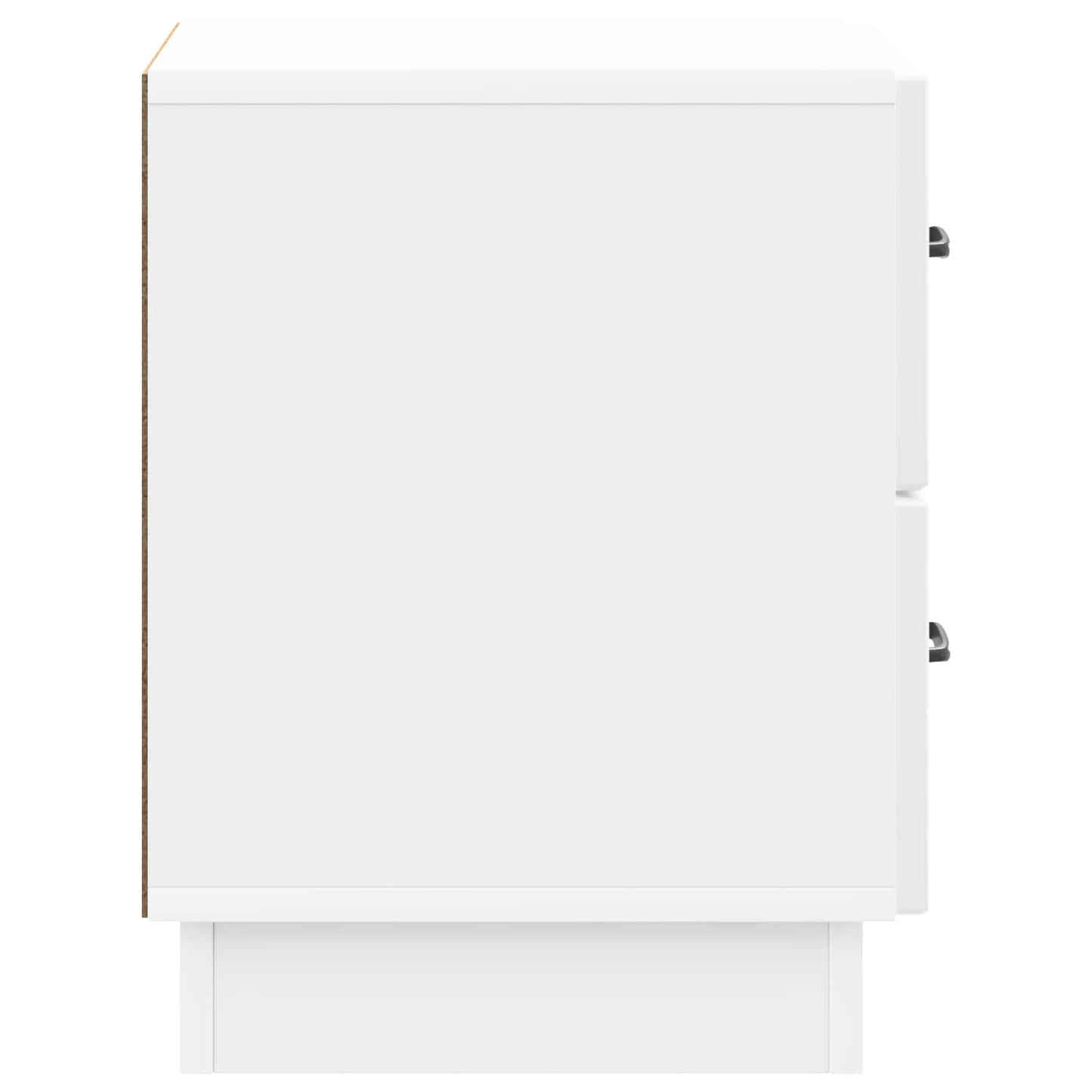 Bedside Cabinet High Gloss White 43 x 34.5 x 44.5 cm