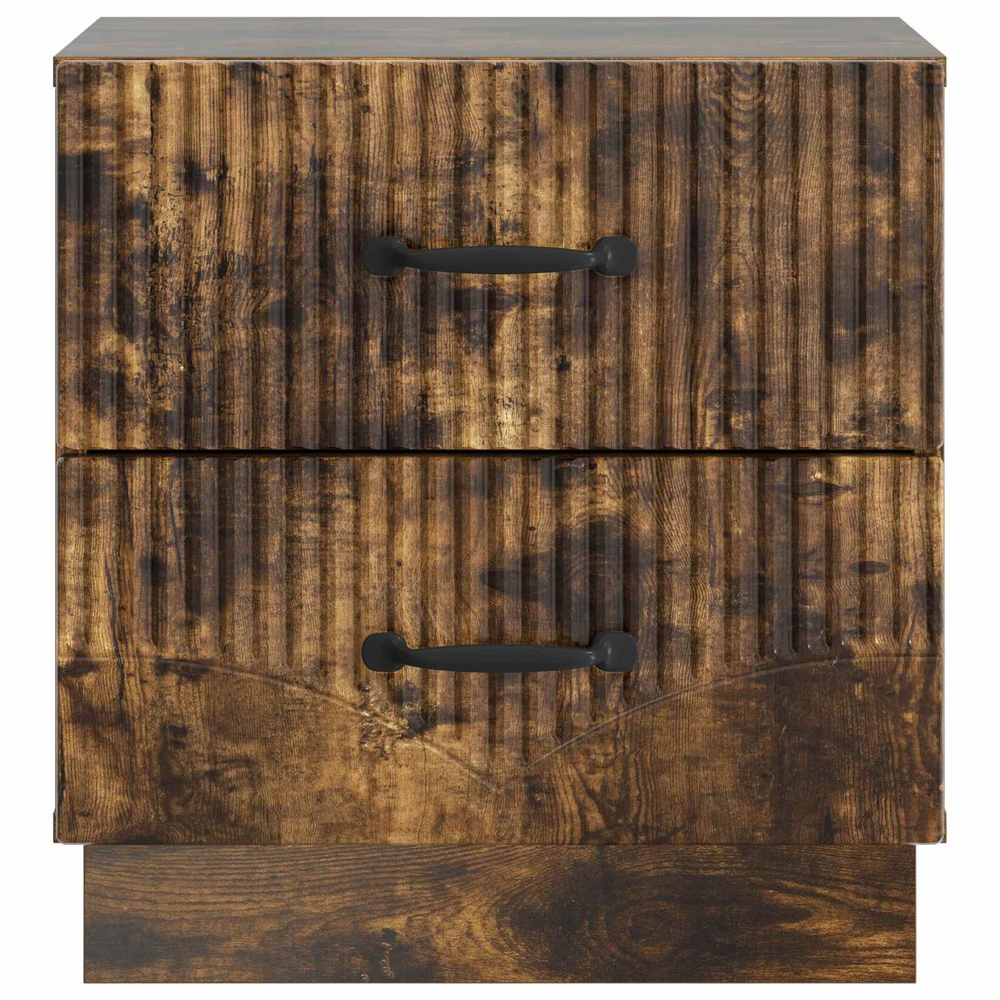 Bedside Cabinet Smoked Oak 43 x 34.5 x 44.5 cm Engineered Wood