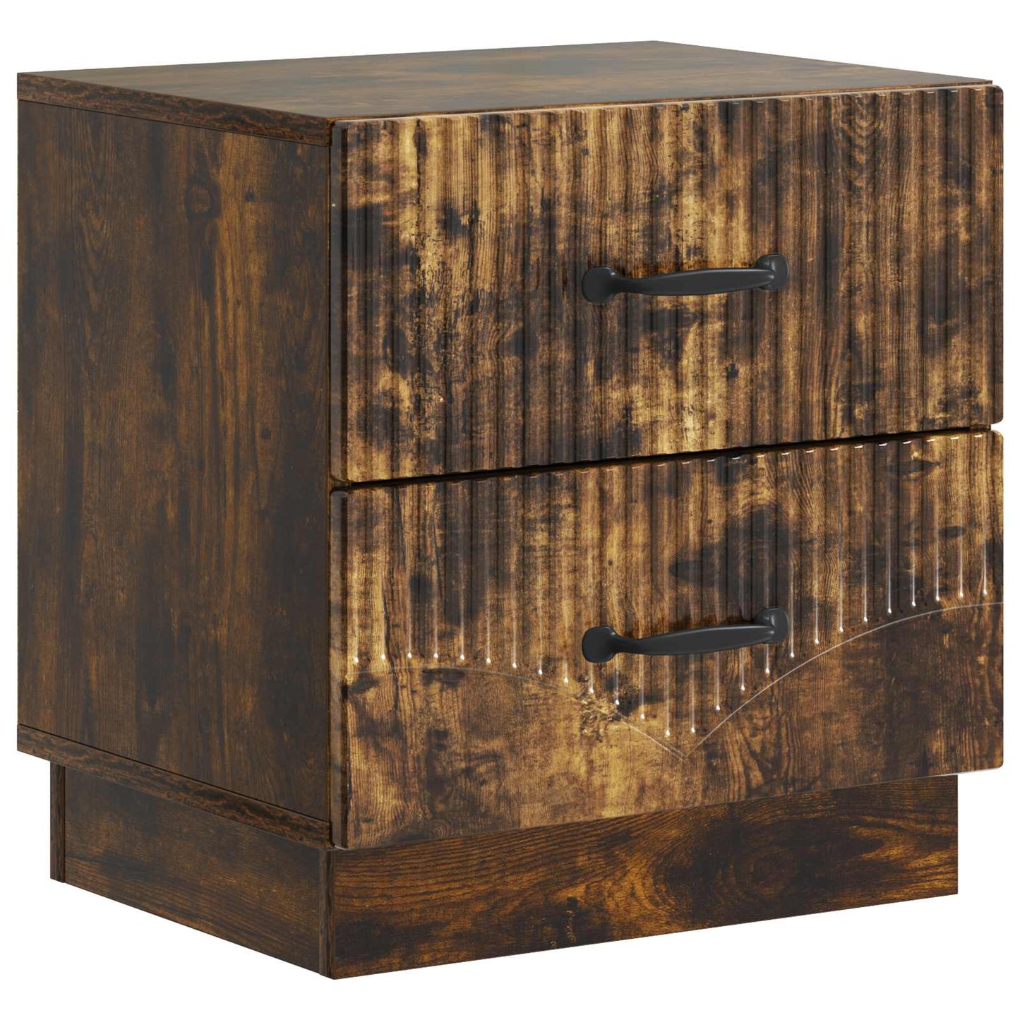 Bedside Cabinet 2 pcs Smoked Oak 43 x 34.5 x 44.5 cm