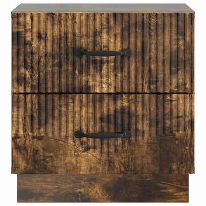 Bedside Cabinet 2 pcs Smoked Oak 43 x 34.5 x 44.5 cm
