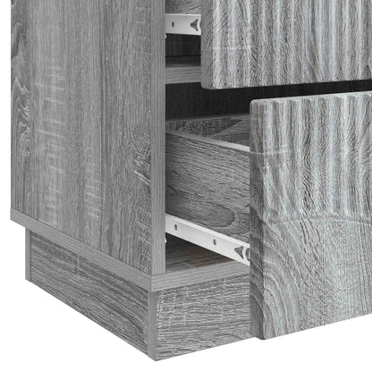Bedside Cabinet Grey Sonoma 43 x 34.5 x 44.5 cm Engineered Wood