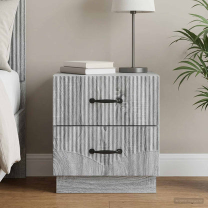 Bedside Cabinet Grey Sonoma 43 x 34.5 x 44.5 cm Engineered Wood