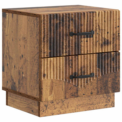 Bedside Cabinet with Drawer 2 pcs Old Wood 43 x 34.5 x 44.5 cm