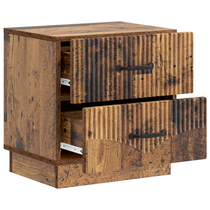 Bedside Cabinet with Drawer 2 pcs Old Wood 43 x 34.5 x 44.5 cm