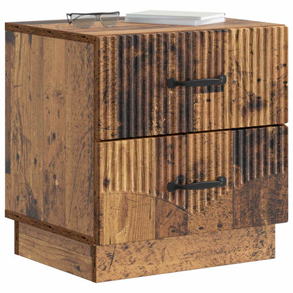 Bedside Cabinet with Drawer 2 pcs Old Wood 43 x 34.5 x 44.5 cm
