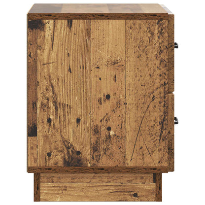 Bedside Cabinet with Drawer 2 pcs Old Wood 43 x 34.5 x 44.5 cm