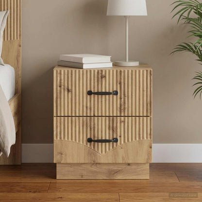 Bedside Cabinet Artisan Oak 43 x 34.5 x 44.5 cm Engineered Wood