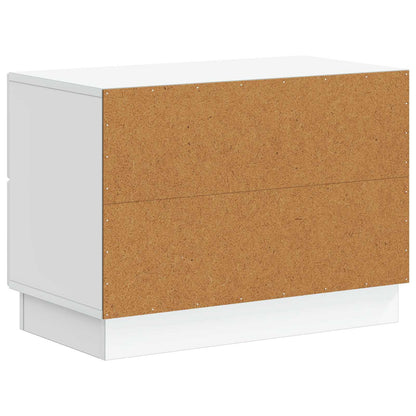 Bedside Cabinet White 62 x 34.5 x 44.5 cm Engineered Wood